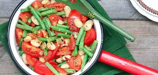 Recept van het Voedingscentrum: Stoofpotje van bonen en tomaat