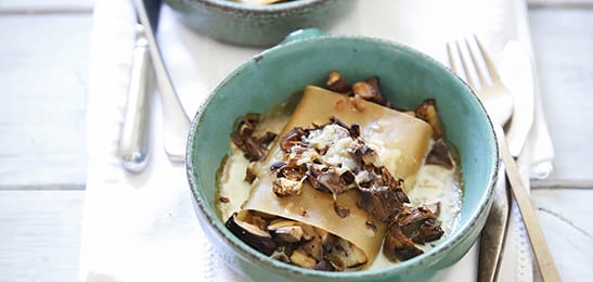 Recept van het Voedingscentrum: Cannelloni gevuld met paddenstoelen