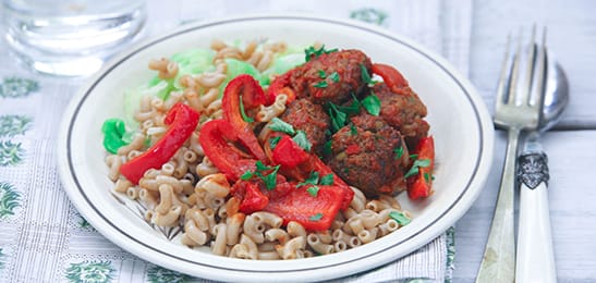 Recept van het Voedingscentrum: Gehaktballetjesgoulash