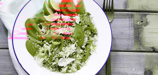 Recept van het Voedingscentrum: Couscoussalade met zalm