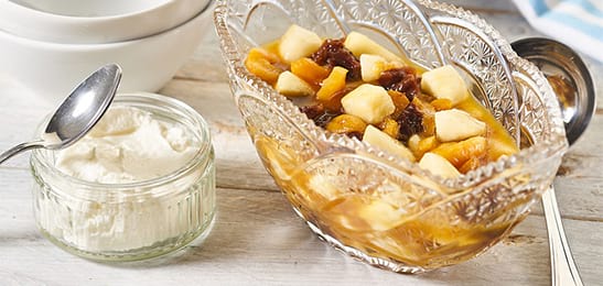 Recept van het Voedingscentrum: Vruchtencompote met yoghurt