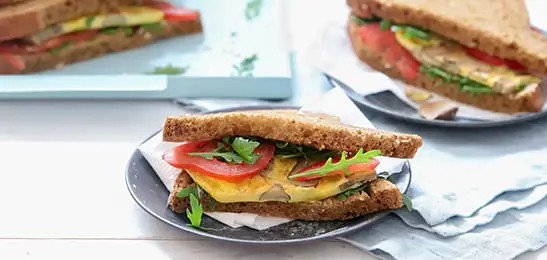 Afbeelding van Uitgelicht Recept: Sandwich paddenstoelenomelet