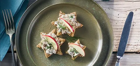 Recept van het Voedingscentrum: Makreelcrostini met dille