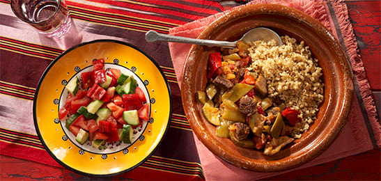 Recept van het Voedingscentrum: Türlü (Turkse groentestoofpot met rundvlees)