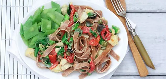 Recept van het Voedingscentrum: Tagliatelle met vis