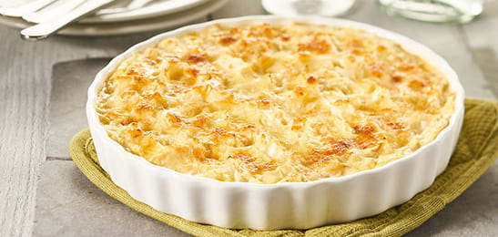 Recept van het Voedingscentrum: Aardappel-knolselderijgratin