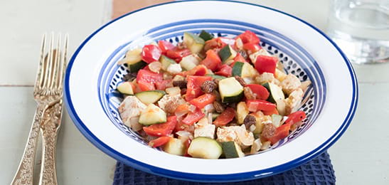 Recept van het Voedingscentrum: Groentestoofpot met tofu