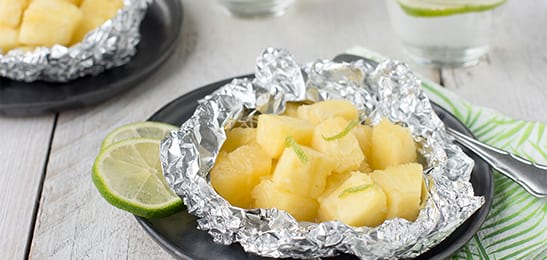 Recept van het Voedingscentrum: Ananaspakketjes