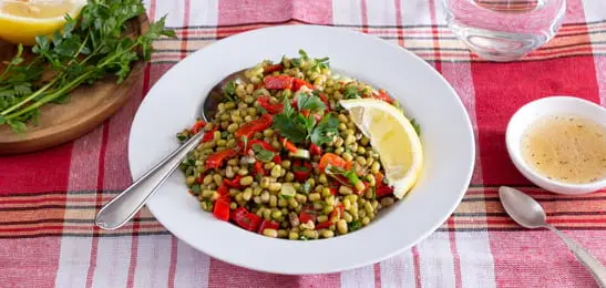 Afbeelding van Uitgelicht Recept: Mungbonen salade (Mas Fasulyesi Salatasi) 