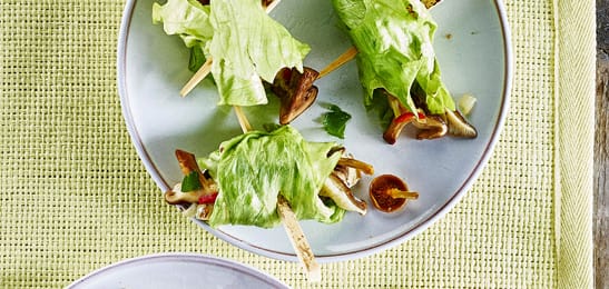Recept van het Voedingscentrum: Springrolls met paddenstoelen