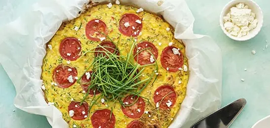 Afbeelding van Uitgelicht Recept: Spaanse tortilla op z'n Perzisch (Kuku sibzamini)