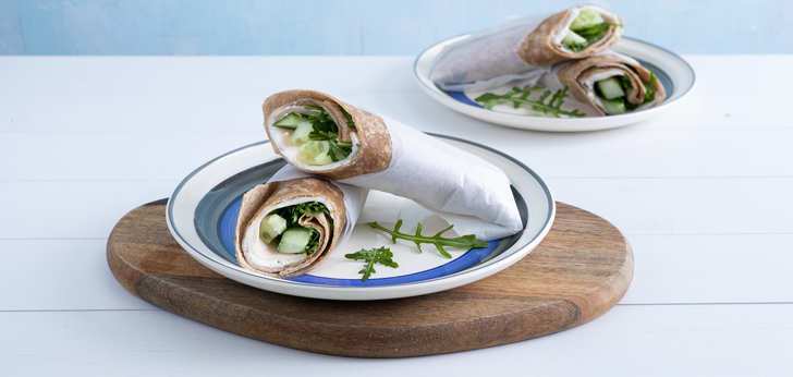 Recept van het Voedingscentrum: Wrap met kip