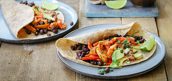 Recept van het Voedingscentrum: Fajita's met kip en avocado