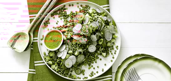 Recept van het Voedingscentrum: Frisse linzensalade met bulgur