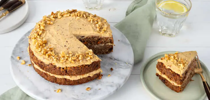 Recept van het Voedingscentrum: Carrot cake met walnoten