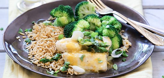 Recept van het Voedingscentrum: Pangasius in sinaasappelsaus