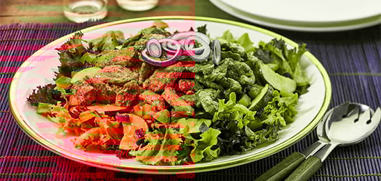 Recept van het Voedingscentrum: Salade met tandoori kip