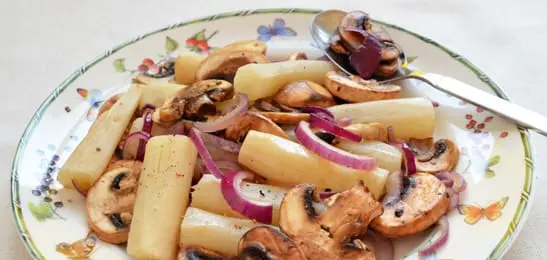 Recept van het Voedingscentrum: Schorseneren met champignons