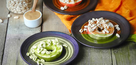 Recept van het Voedingscentrum: Appel met pindakaas