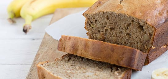 Recept van het Voedingscentrum: Bananenbrood met walnoten