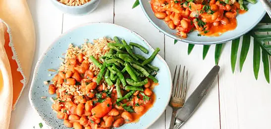 Recept van het Voedingscentrum: Surinaamse bruine bonen met rijst