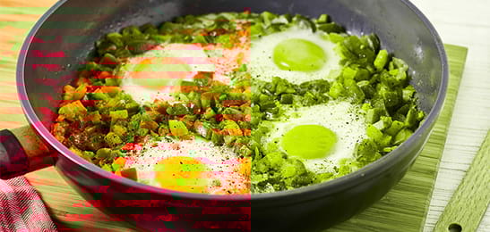 Recept van het Voedingscentrum: Eieren in groentesaus