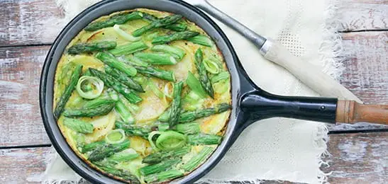 Recept van het Voedingscentrum: Frittata met groene asperges