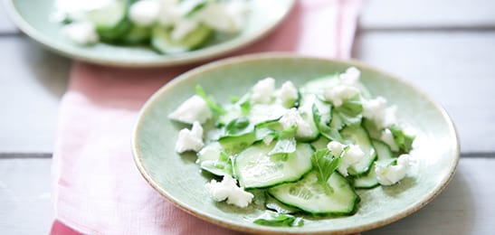 Recept van het Voedingscentrum: Cucumber and cheese