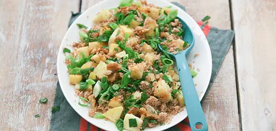 Recept van het Voedingscentrum: Appelcouscous met noten