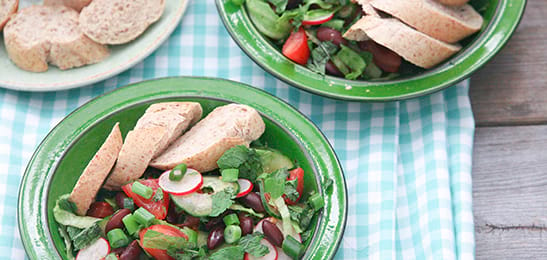 Recept van het Voedingscentrum: Salade met linzen en radijs