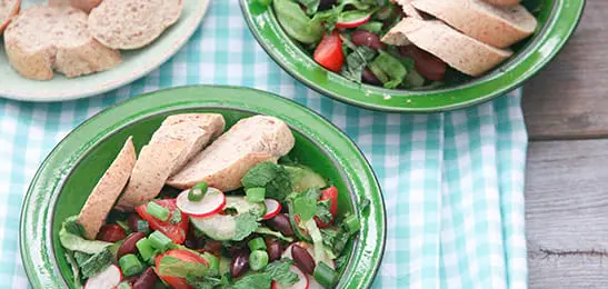 Recept van het Voedingscentrum: Salade met kidneybonen en radijs