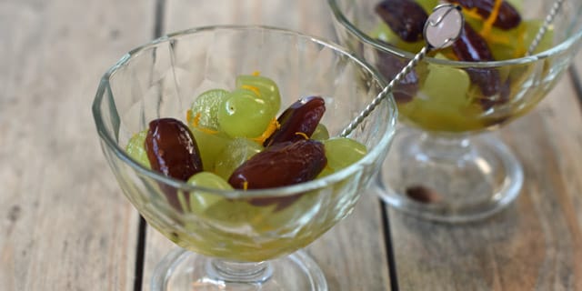 Recept van het Voedingscentrum: Dadel-druivensalade