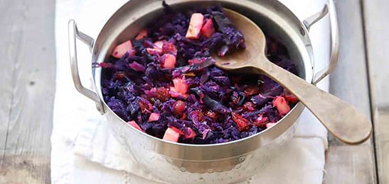 Recept van het Voedingscentrum: Rode kool met cranberries