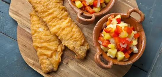 Recept van het Voedingscentrum: Gebakken vis met zoetzure saus
