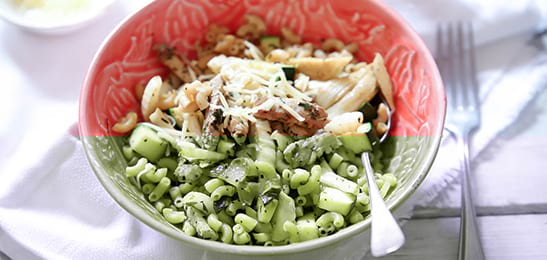 Recept van het Voedingscentrum: Romige macaroni met venkel en courgette