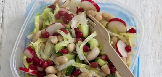 Afbeelding van Uitgelicht Recept: Witte bonensalade met granaatappelpitjes