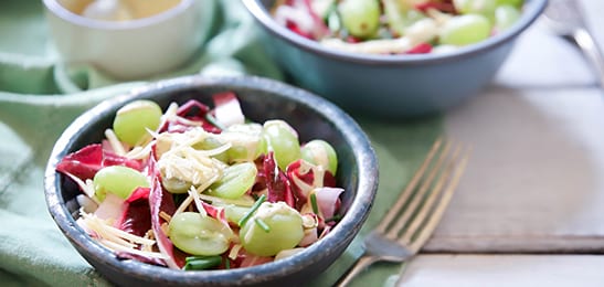 Recept van het Voedingscentrum: Salade met druiven en kaas