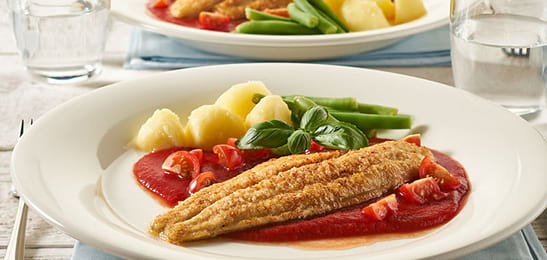 Recept van het Voedingscentrum: Pangasius in tomatensaus