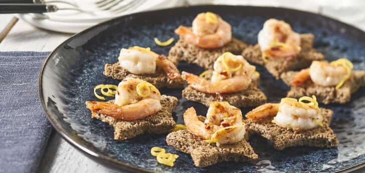 Recept van het Voedingscentrum: Garnalentoast met citroen en chili