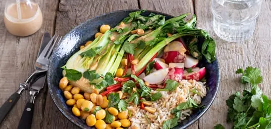 Recept van het Voedingscentrum: Buddha bowl met lupinebonen