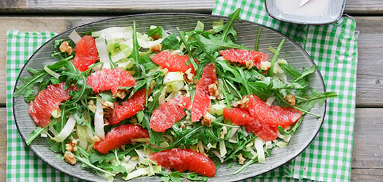 Recept van het Voedingscentrum: Witlof-grapefruitsalade