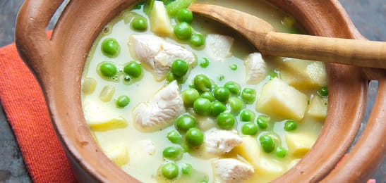 Recept van het Voedingscentrum: Koude soep met doperwtjes