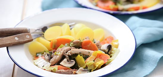 Recept van het Voedingscentrum: Pot-au-feu met kip