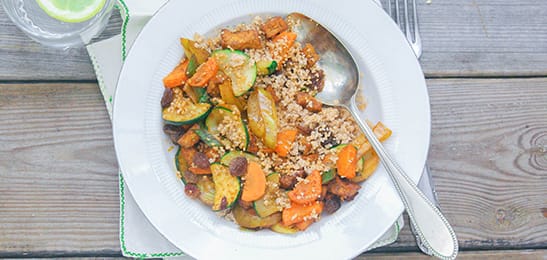 Recept van het Voedingscentrum: Couscous met groente en tofu