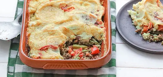 Recept van het Voedingscentrum: Sperziebonen-ovenschotel