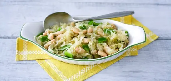 Recept van het Voedingscentrum: Zuurkool met witte bonen