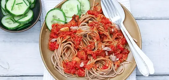Recept van het Voedingscentrum: Spaghetti al tonno