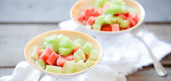 Recept van het Voedingscentrum: Gemarineerde meloen