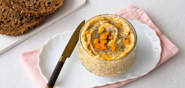 Recept van het Voedingscentrum: Lemon poppyseed spread