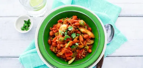 Recept van het Voedingscentrum: Chili con carne met bonen